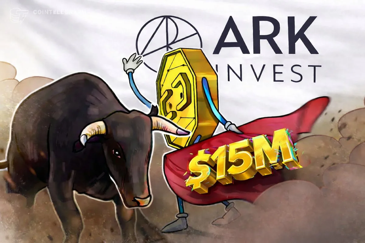 ARK Invest Snaps Up $15M Coinbase Stock Post-Selloff